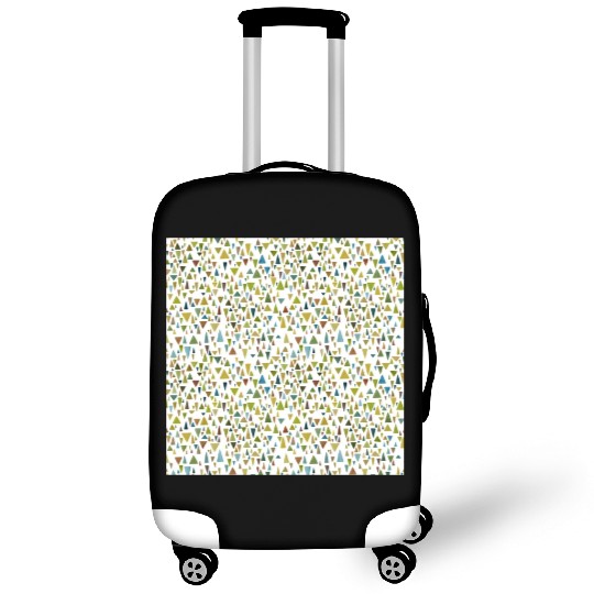 Geometric fantasy in nature colors Luggage Covers
