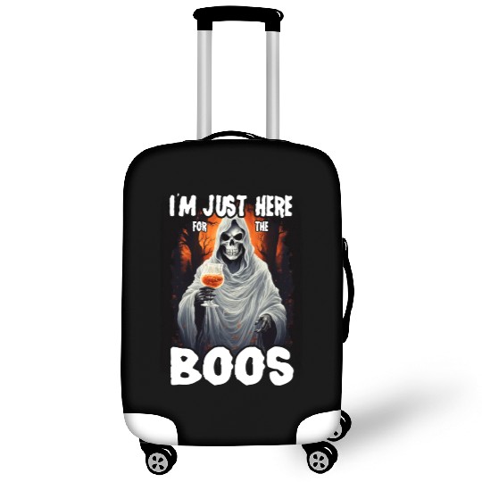 Just Here For The Boos Scary Skeleton Luggage Covers