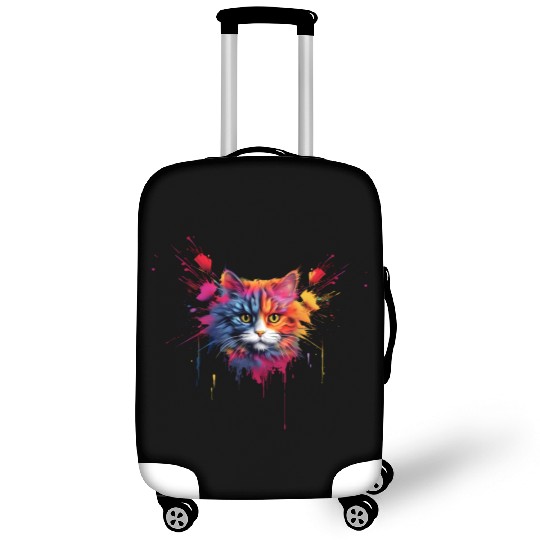 Color Explosion Persian Cat Luggage Covers