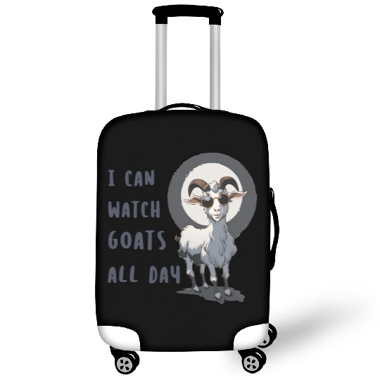 Happy Cute goat Lover Luggage Covers