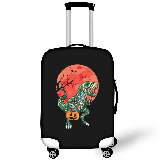 Dinosaur Raptor Pumpkin Lazy Creepy Halloween Luggage Covers