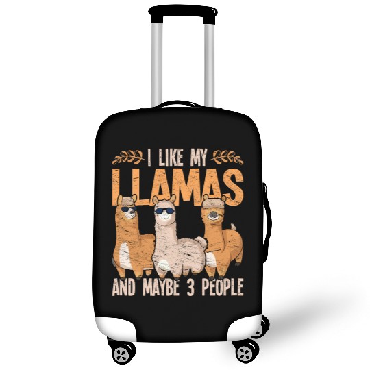 I like my llamas and maybe 3 people alpaca Luggage Covers