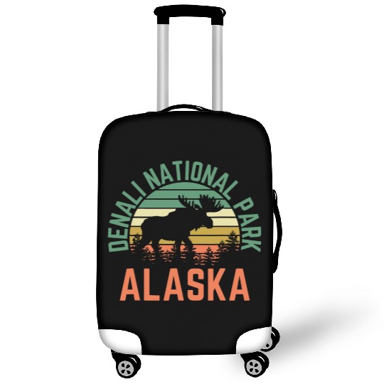 Denali National Park Alaska Moose Hiking Nature Luggage Covers