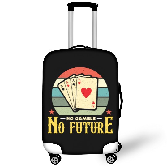 Classic Blackjack No Gamble No Future Retro Dealer Luggage Covers