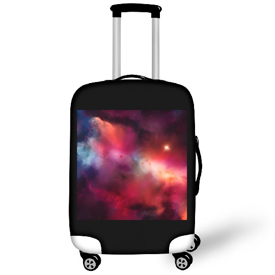 Galaxy nebula abstract design Luggage Covers