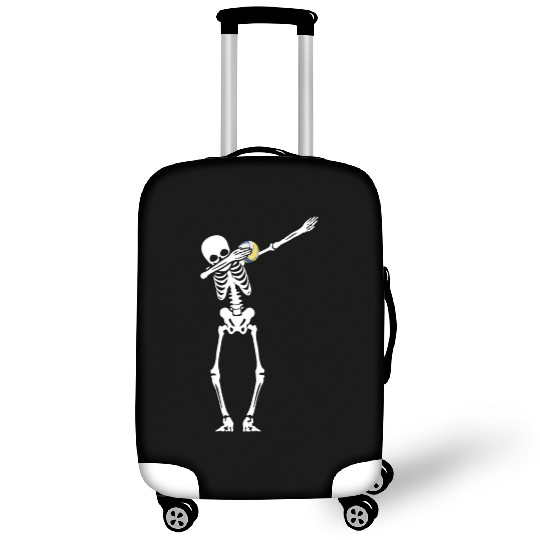 Dabbing Skeleton Playing Volleyball Halloween Luggage Covers