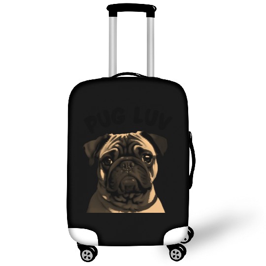 Pug lovers graphic Luggage Covers and apparel