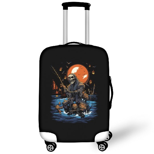 Haunted Fishing Trip Spooky Halloween Angler Luggage Covers