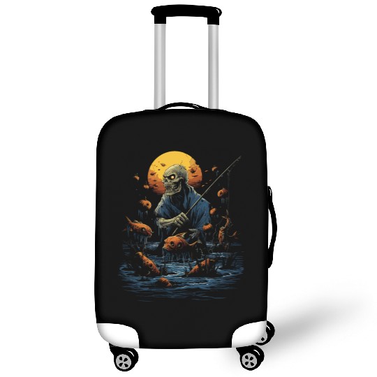Haunted Fishing Trip Spooky Halloween Angler Luggage Covers