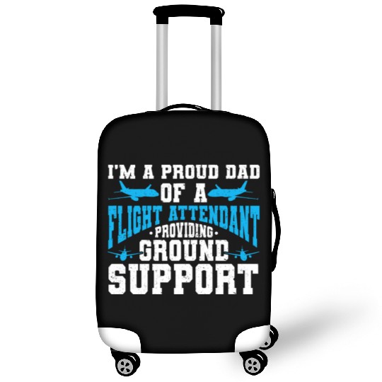 Flight Attendant Dad Airplane Flight Attendant Luggage Covers