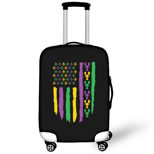 American Flag Lobster Fleur Mardi Gras Luggage Covers