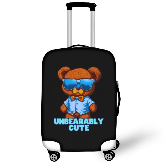 Unbearably Cute Teddy bear - by Brush Boulevard Luggage Covers