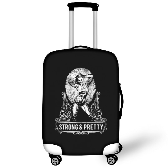 Gym Luggage Covers Retro Bodybuilding Women Strong & Pretty