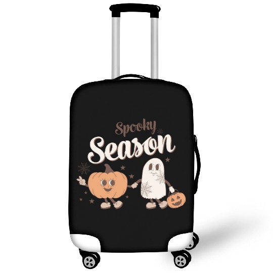 Spooky Season Ghost Pumpkin Friends Luggage Covers