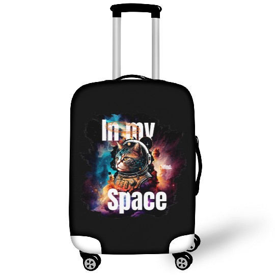 In my Mind Space Cat Astronaut Animal Pets Lover Luggage Covers