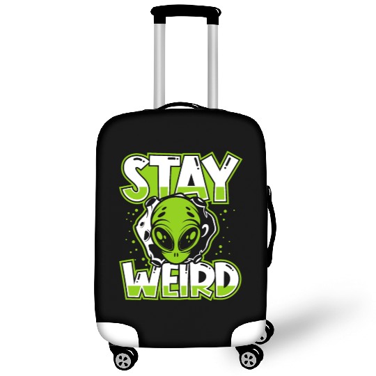 Stay Weird Extraterrestrial Ufo Conspiracy Alien Luggage Covers