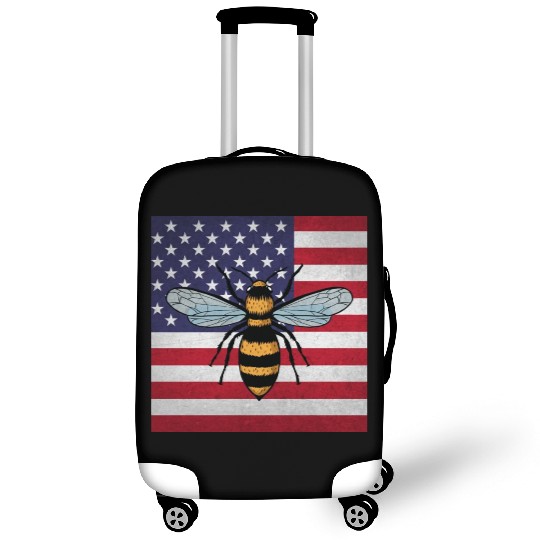 Beekeeper Beekeeping Us Flag Luggage Covers