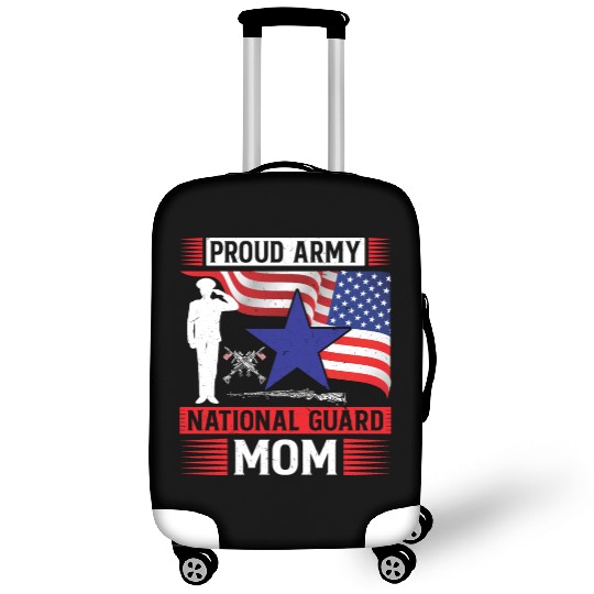 Proud Army National Guard Mom Luggage Covers