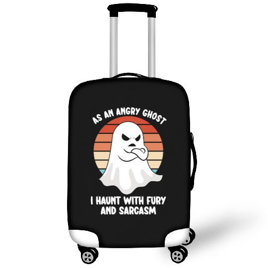 Ghost Hunter Funny Ghost Angry Ghost Halloween Luggage Covers