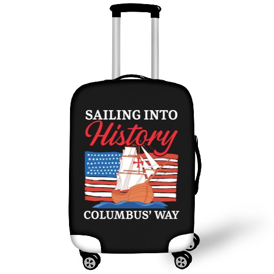 Sailing Into History Columbus' Way Columbus Day Luggage Covers
