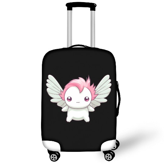 Sweet Axolotl with Angel Wings: Heavenly Design Luggage Covers