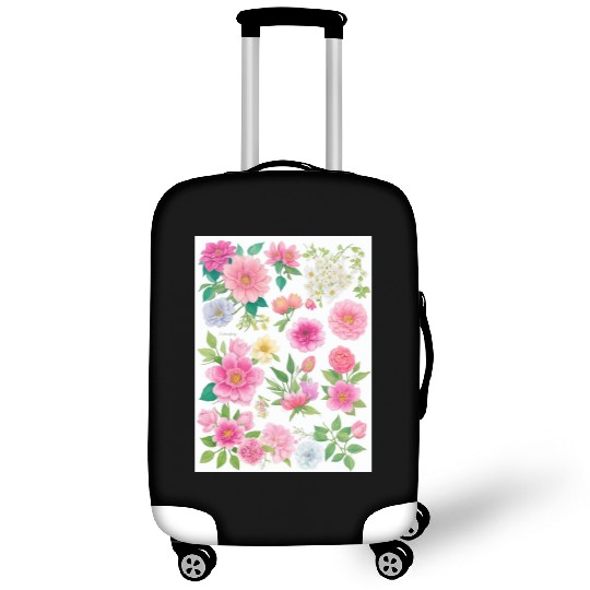 Lavender and Lilac Spring Flowers Luggage Covers