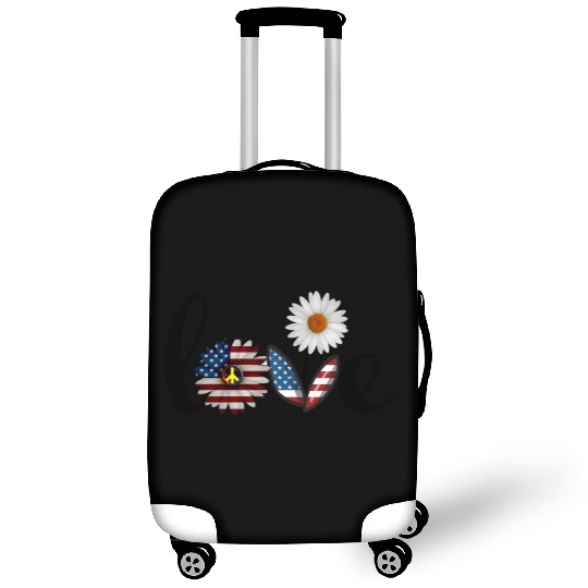 Love daisy solid Luggage Covers