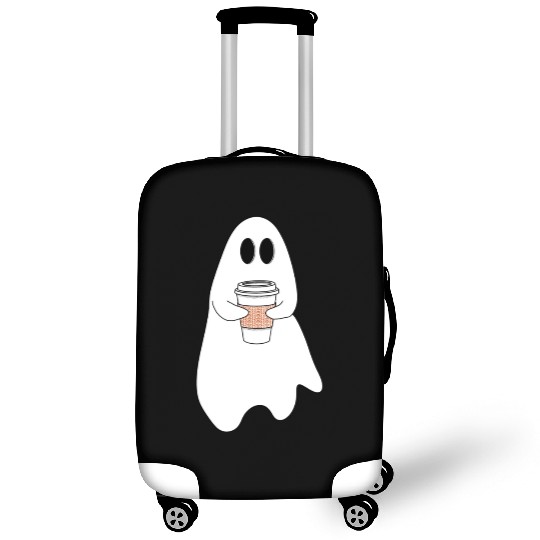 Ghost with latte Luggage Covers