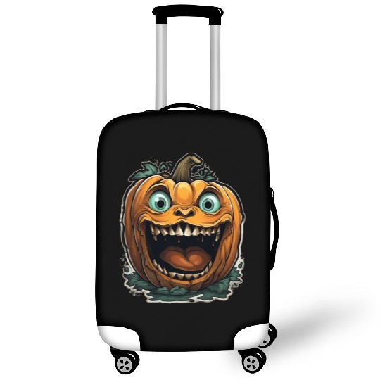 Scary Pumpkin Face I Spooky Halloween Luggage Covers
