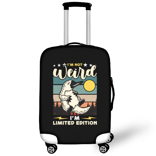 Platypus I'm Not Weird I'm Retro Living Fossil Luggage Covers
