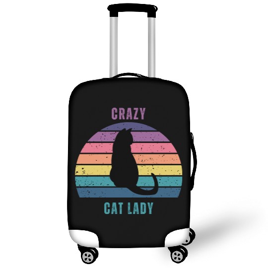 crazy cat lady Luggage Covers