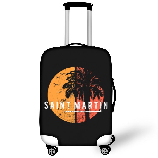 Artistic Saint Martin Cool Vacation Souvenir Palm Luggage Covers