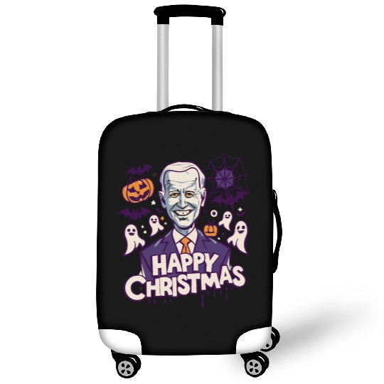 Happy Christmas Joe Biden Funny Halloween Luggage Covers