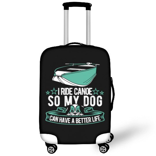 Canoe Canoeing Canoeist Dog Luggage Covers