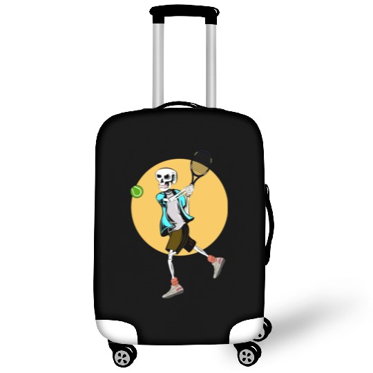 Skeleton Playing Tennis Luggage Covers