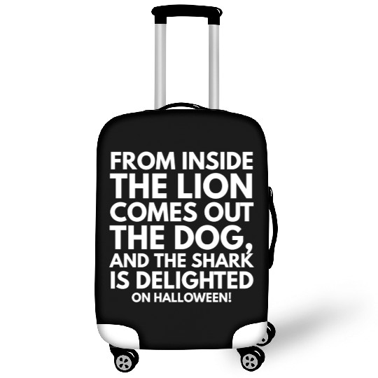 Dog inside lion Halloween Luggage Covers