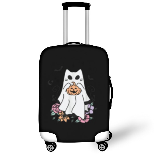 Stay Spooky Halloween Ghost Cat Luggage Covers