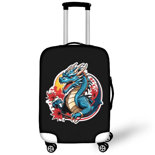 BLUE DRAGON ANGRY Luggage Covers