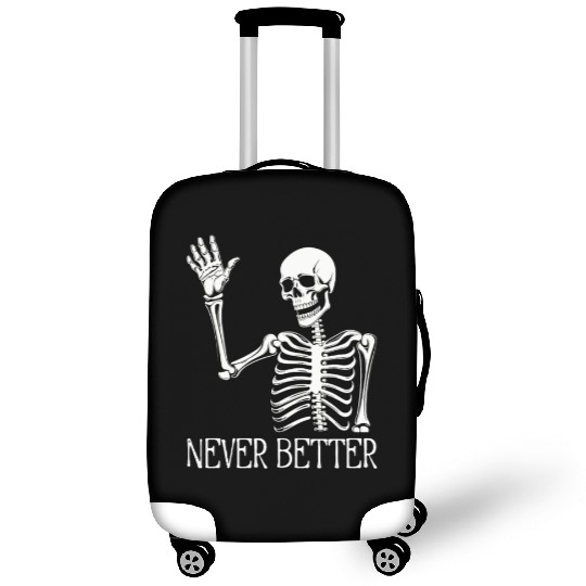 Funny Halloween Skull Luggage Covers | Sarcastic Dead Inside