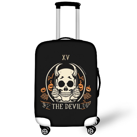 The Devil Tarot Skeleton Halloween Style Luggage Covers