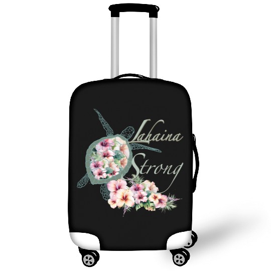 Lahaina Strong: Hibiscus and Sea Turtle Luggage Covers