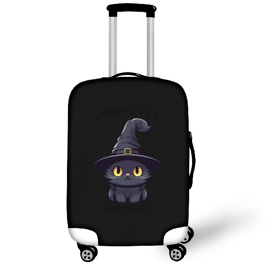 Wicked Cat Witch Funny Halloween Witch Luggage Covers