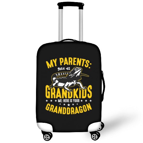 Bearded Dragon My Parents Give Us Grandkids Lizard Luggage Covers