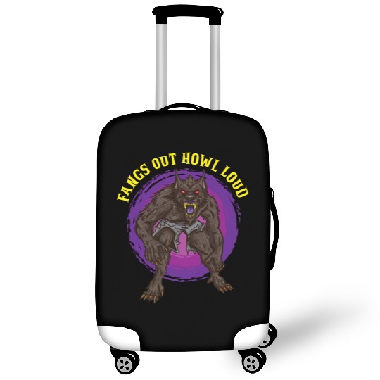 Funny Horror Werewolf Lycanthropy Full Moon Shapes Luggage Covers