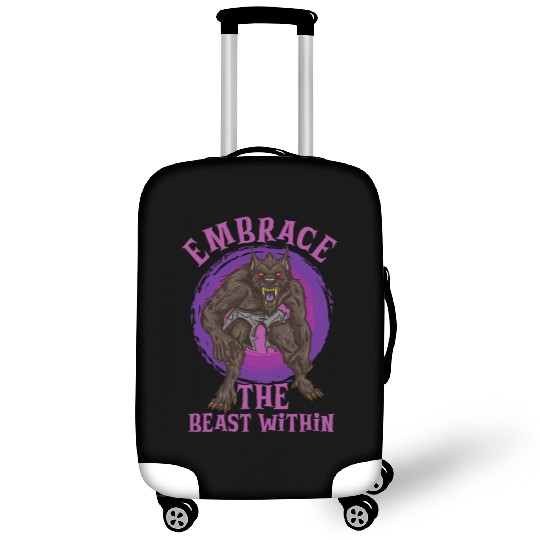 Funny Horror Werewolf Lycanthropy Full Moon Shapes Luggage Covers
