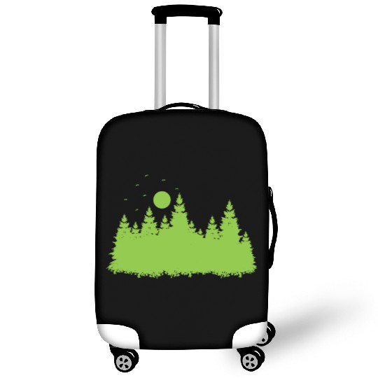 Forest with Leaves in Environment Luggage Covers