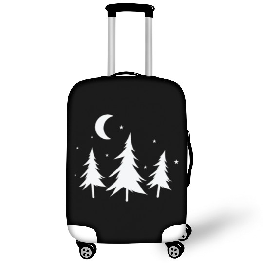 Forest at Night Nature Forest Environment Luggage Covers