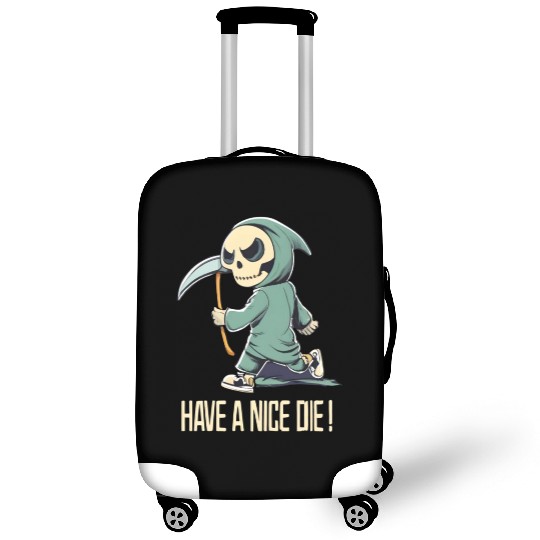 Cute Chibi Grim Reaper Luggage Covers