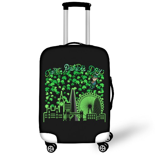 Saint Patrick's Day London United Kingdom Luggage Covers