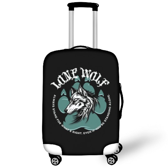 Lone Wolf Inspirational Leader Truther Quote Luggage Covers